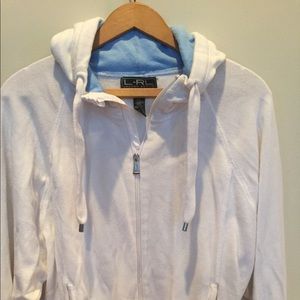 Cotton knit zip hoody